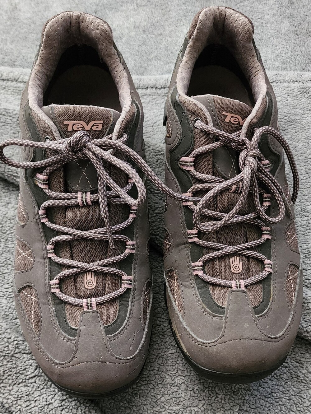 Teva Waterproof Hiking Shoes Women’s Size 9 – Brown/Pink Outdoor Trail Sneakers
